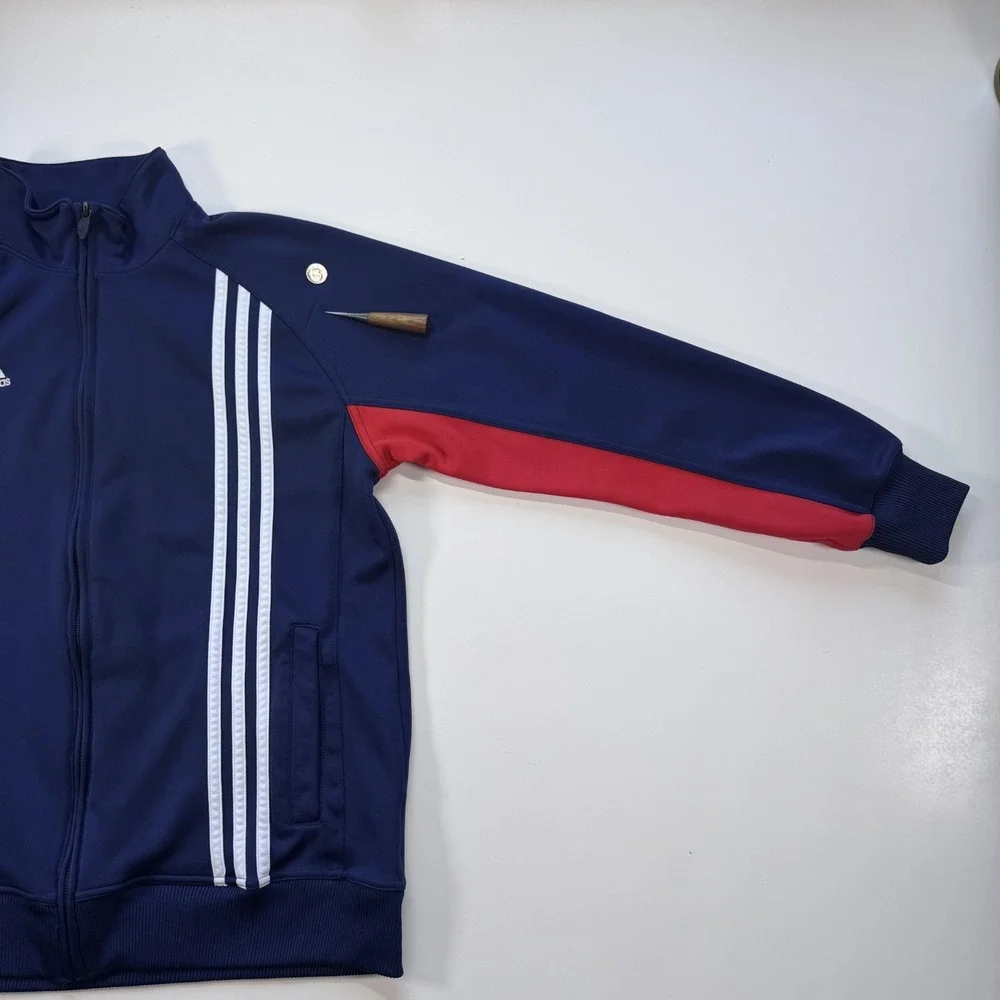 ADIDAS Team USA Olympic Track Jacket 2000s Unisex Youth X-Large Blue